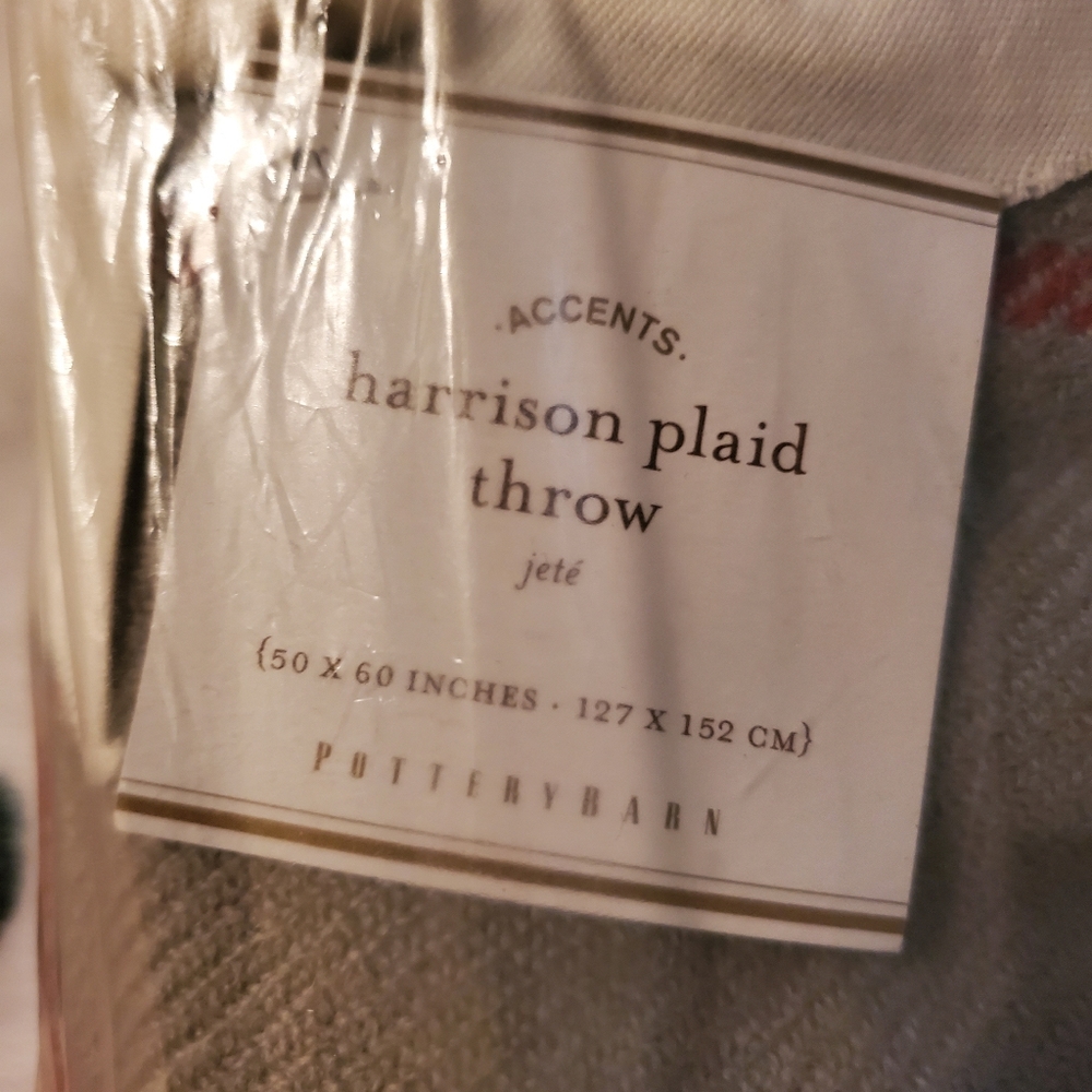 Harrison plaid throw